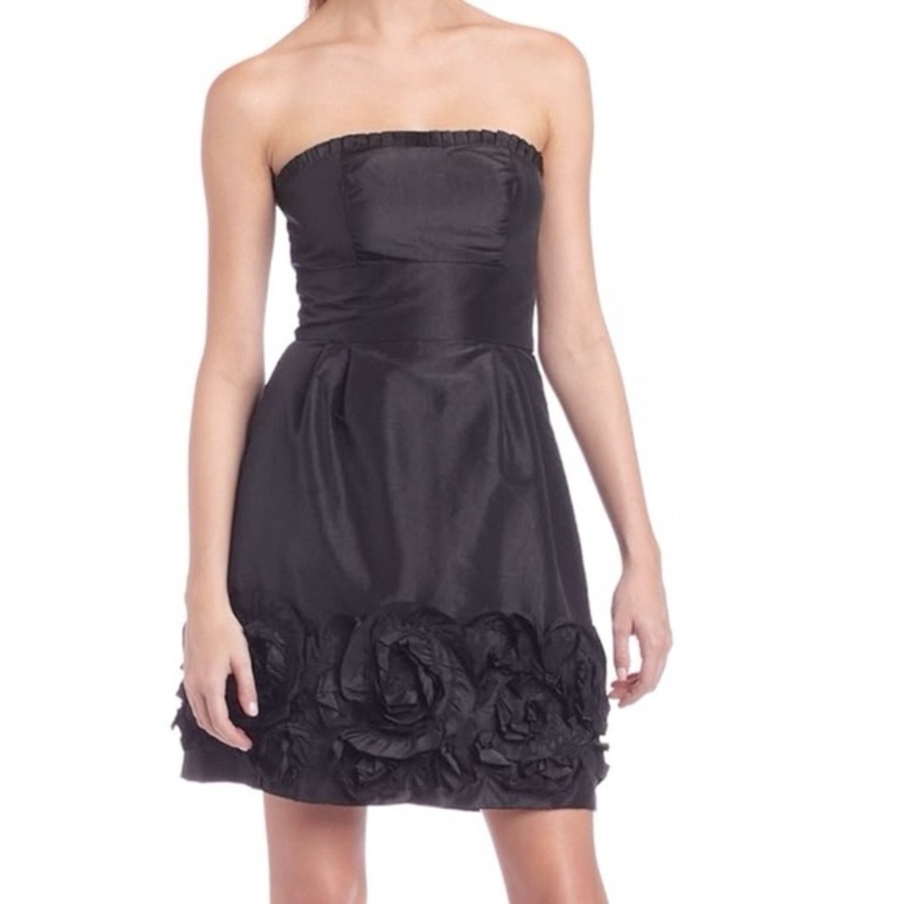 Max & Cleo Black strapless dress size 10